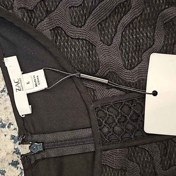 ZAC Zac Posen Zanya Long Sleeve Jacquard Cocktail Dress - Picture 4 of 9